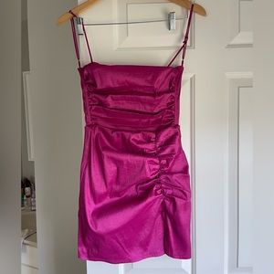 Norma Ruched Bodycon Dress in Mauve